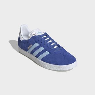 adidas Sneaker ADIDAS ORIGINALS GAZELLE, Herren, Gr. 38,5, royal blau, clear sky, ftwr wei&szlig;, Leder, Synthetik, Schuhe Sneaker