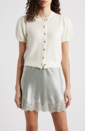 D&ocirc;en Anisa Cardigan in Ivory at Nordstrom, Size Xx-Large