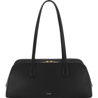 Vince Athene Nappa Leather East/West Shoulder Bag in Black at Nordstrom