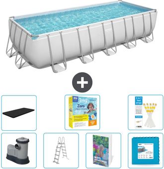 Bestway Piscina Bestway Power Steel Rectangular - 640x274x132 Cm - 8-piezas S566