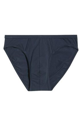Ron Dorff Slim Y-Front Stretch Cotton Briefs in Navy at Nordstrom, Size X-Large
