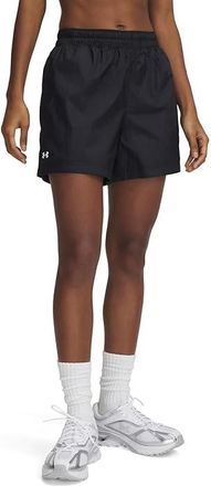 Under Armour Rival Woven Shorts Womens Shorts Black/Black : LG (US 12-14), Mesh/Nylon