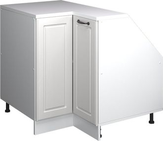 Vicco Armario Para Techo Inclinado Armario De Esquina Rion, Blanco Casa De Campo, 75.6 X 81.6 Cm Con 1 Puerta, Carcasa Del Armario 60 Cm De Profundidad, Vic