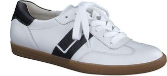 Paul Green Zaria Sneaker in White Black Leather at Nordstrom, Size 11.5Us