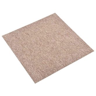 vidaXL Alfombra 20 Pcs Beige 50 X 50 Cm 100% Polipropileno Vidaxl