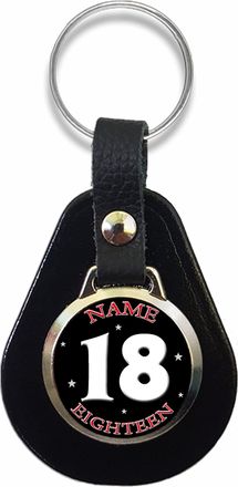 Generic Personalised 18th Birthday Keyring Key Fob Son Daughter Gift R102