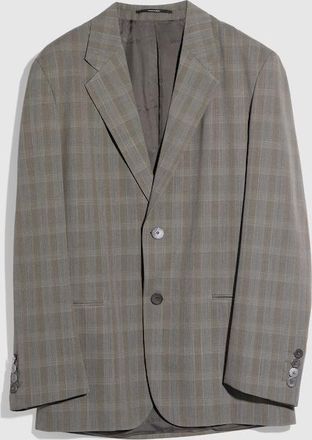 Gucci Prince Of Wales Wool Jacket, Size 52 IT, White