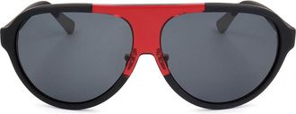 Linda Farrow KRIS VAN ASSCHE KVA33 C2 Mens Sunglasses Black Size 60