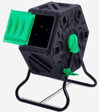 Stark Compostador Dom&eacute;stico De Jard&iacute;n Giratorio 65 L En Pl&aacute;stico Soyle