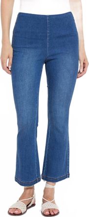 Lyss&eacute; Jade Stretch Tencel Denim Flare Jeans In Mid Wash