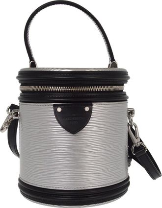 Louis Vuitton Cannes Epi Leather Silver Leather Handbag (Pre-Owned)
