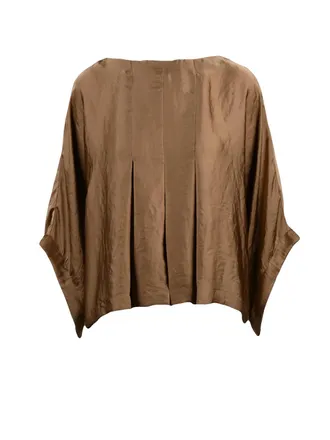 Collection Priv&eacute;e Bronze Satin Viscose Kimono Blouse