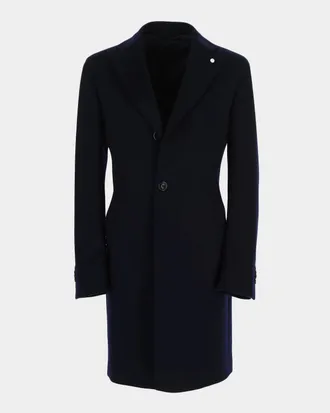 Neiman Marcus Men & apos;s Water-Repellent Cashmere Top Coat