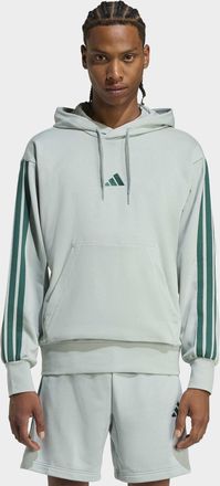 adidas Kapuzensweatshirt ADIDAS SPORTSWEAR M 3S FT HD, Herren, Gr. XXL, wonder sage, collegiate gr&uuml;n, Obermaterial: 55% Baumwolle, 36% Polyester, 9% Viskose,