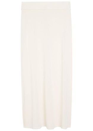 Toteme Fine-knit Maxi Skirt - White - Xxs (UK4 / Xxs)