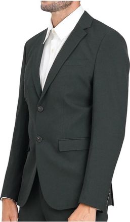Selected Getailleerde blazer - Heren - Blazers - Groen - M - Leer - Jassen