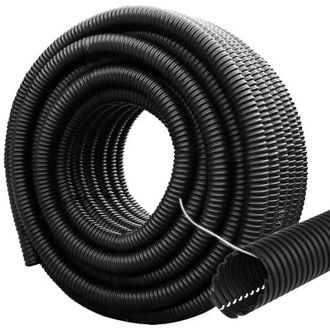 Esto Tubo Corrugato Cavidotto dn 40mm 50 Metri, Guaina Flessibile, Matassa Polietilene Passacavi Cablaggio Impianto Elettrico, Bobina Flex