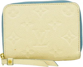 Louis Vuitton Blue Jean Cream Coin Purse/Coin Case (Pre-Owned)