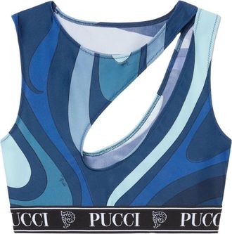 Pucci Marmo-print top - Blue