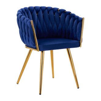 OEM Silla 4rico Qs-gw06g De Terciopelo Azul Marino