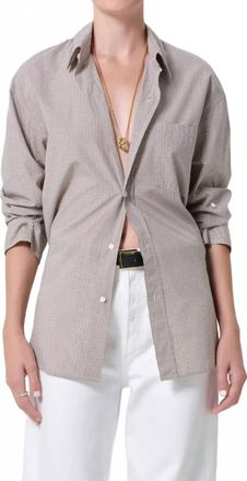 Citizens Of Humanity Kayla Button Up Shirt In Cardiff Plaid