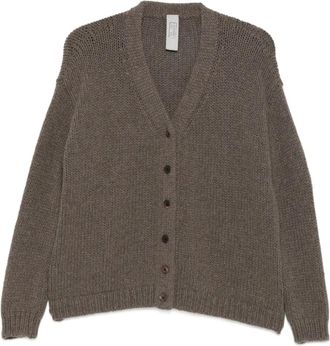Pr&iuml;vate 0204 button-front cashmere cardigan - Brown
