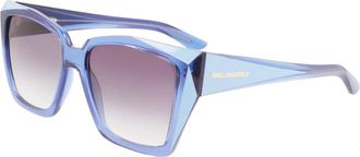 Karl Lagerfeld Zonnebril Kl 6072S - unisex - Zonnebrillen - Blauw - 55 MM - Accessoires