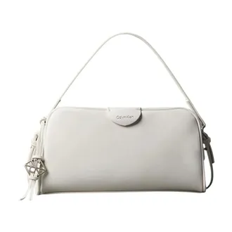 Calvin Klein Cross Body Bags, female, White, Size: ONE SIZE Trio Compartment Crossbody Camera Bag
