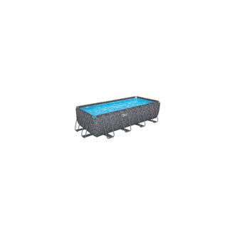 Bestway Kit Piscina Fuera De Tierra Tubular Bestway - Apx 365 - 549 X 274 X 132 Cm - Rectangular (filtro De Arena, 250g Polysphere, Escalera)