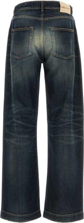 Alexander McQueen Vintage-Washed Cotton Jeans - Navy
