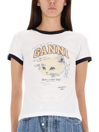 Ganni T-Shirt Kitty