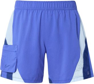 Nike Loose Big Pocket Splicing Design Sports Training Shorts Blue CU5019-430