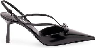 Prada Brushed Leather Slingback Pumps