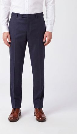 Incotex Pantaloni chino slim fit in flanella di lana con chiusura decentrata