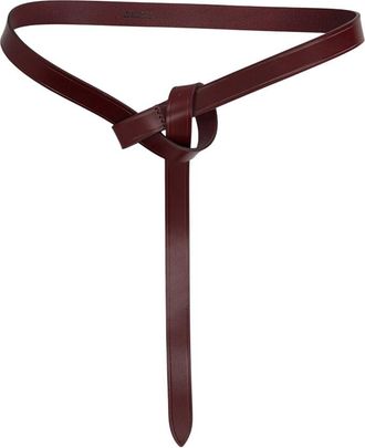 Isabel Marant Brown Solid Adjustable Belt
