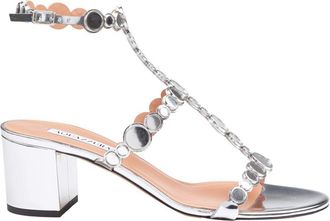 Aquazzura Mirrored Leather Sandal