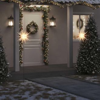 vidaXL L&aacute;mpara De Navidad Led Plegable 3 Unidades Blanco 57 Cm Vidaxl