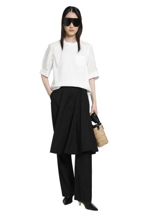sacai Poplin x Cotton Jersey T-Shirt