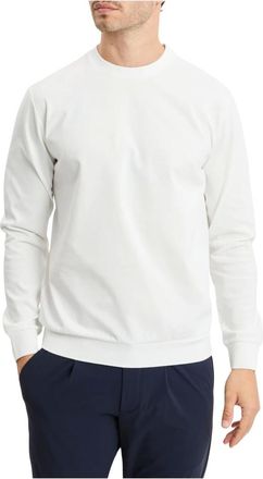 People of Shibuya Hoodies & sweatvesten, Heren, Wit, XL, Katoen, Toyama Crewneck Sweatshirt