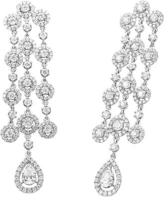 House of Brilliance Haus Of Brilliance 18K 4.77 Ct. Tw. Diamond Dangle Earrings