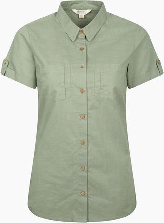 Mountain Warehouse Womens Mountain Warehouse Womens/Ladies Coconut Short-Sleeved Shirt - Green - Size: 10