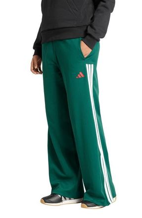 adidas Originals House of Tiro Wide Leg Track Pants in Dark Green/Scarlet/White at Nordstrom, Size Xx-Large