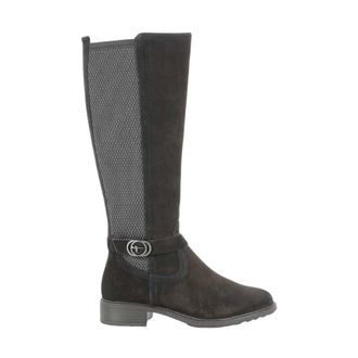 Tamaris Kniehoge laars - Dames - Schoenen - Zwart - Maat: 40 EU Leer