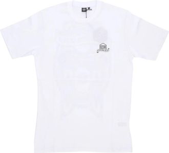 Dolly Noire Witte Crew Neck Korte Mouw T-Shirt - Heren - T-shirts - Wit - XL - Katoen - Tops