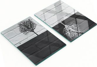 OEM Tableros De Cocina De Vidrio Duraderos Y Elegantes Con Dise&ntilde;o De Pared De &Aacute;rbol, 2x40x52 Cm