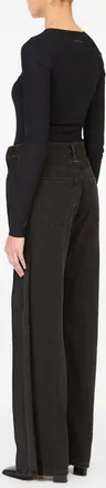 Maison Margiela Split-Leg Straight Jeans - Black