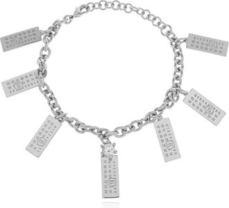 Maison Margiela Bracelets, female, Gray, Size: ONE SIZE Numeric Charm Bracelet