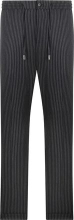Philipp Plein Classic Tracksuit Pants Stripes - Heren - Slim Fit Broeken - Zwart - L - Broeken