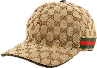 Gucci Original GG Canvas Baseball Hat With Web Original GG 200035-KQWBG-9791