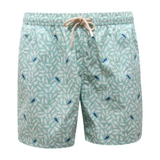 MC2 Saint Barth Beachwear, male, Green, Size: 2XL Comfort Light Swim Shorts